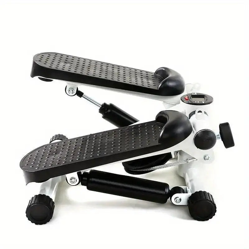 Compact Hydraulic Fitness Stair Stepper with Resistance Bands