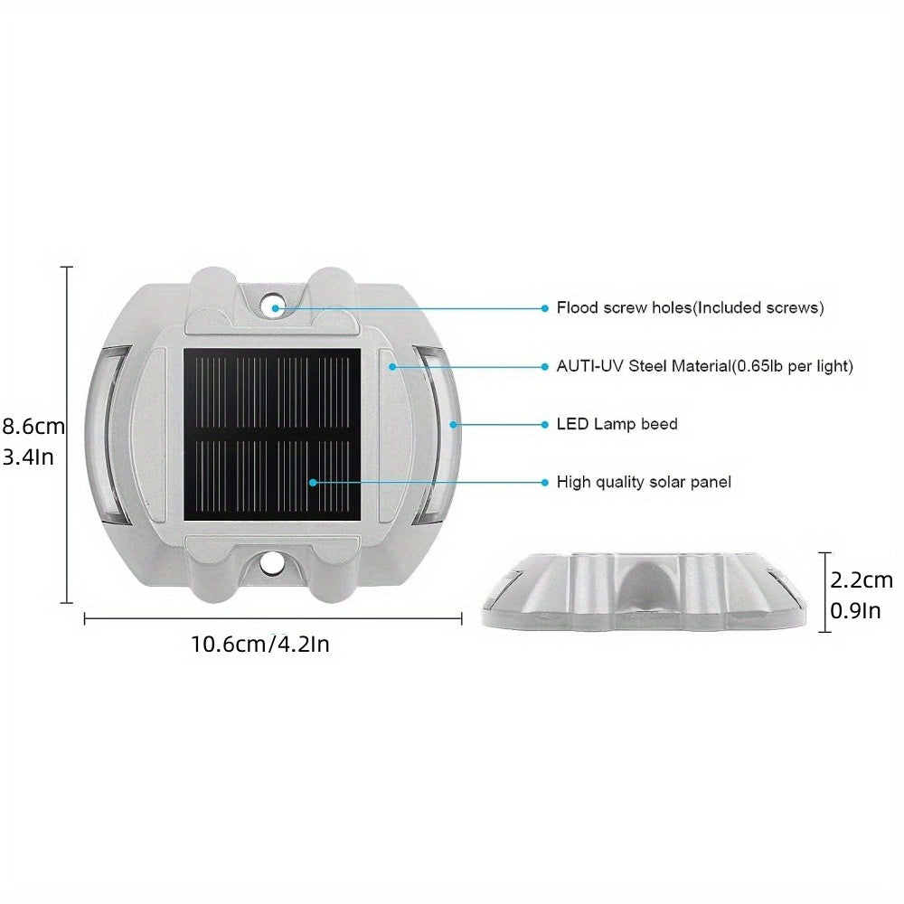 Solar Driveway Deck Lights (2 pcs)