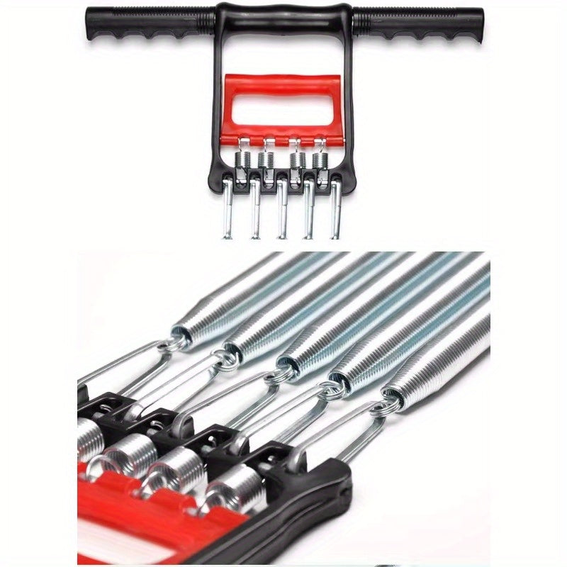 1Pc Multifunctional Spring Pedal Puller - Adjustable Fitness Tensioner(Black)