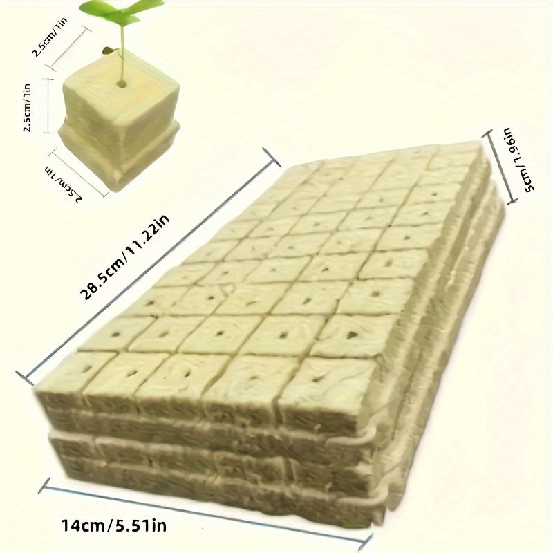 High Porosity Rockwool Grow Cubes For Seed Germination