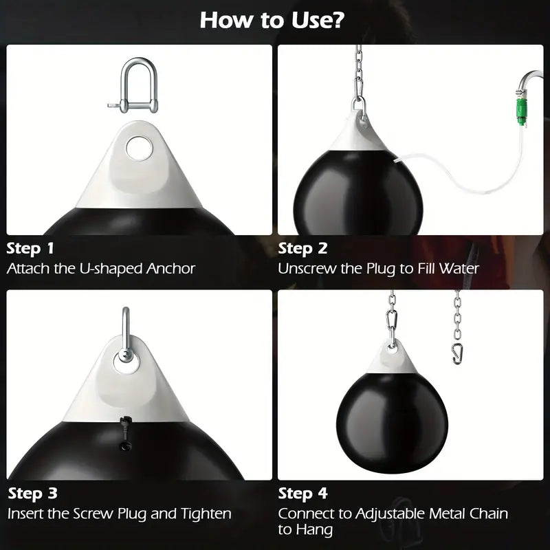 50kg Water Punching Bag - Heavy Duty Aqua Boxing Bag