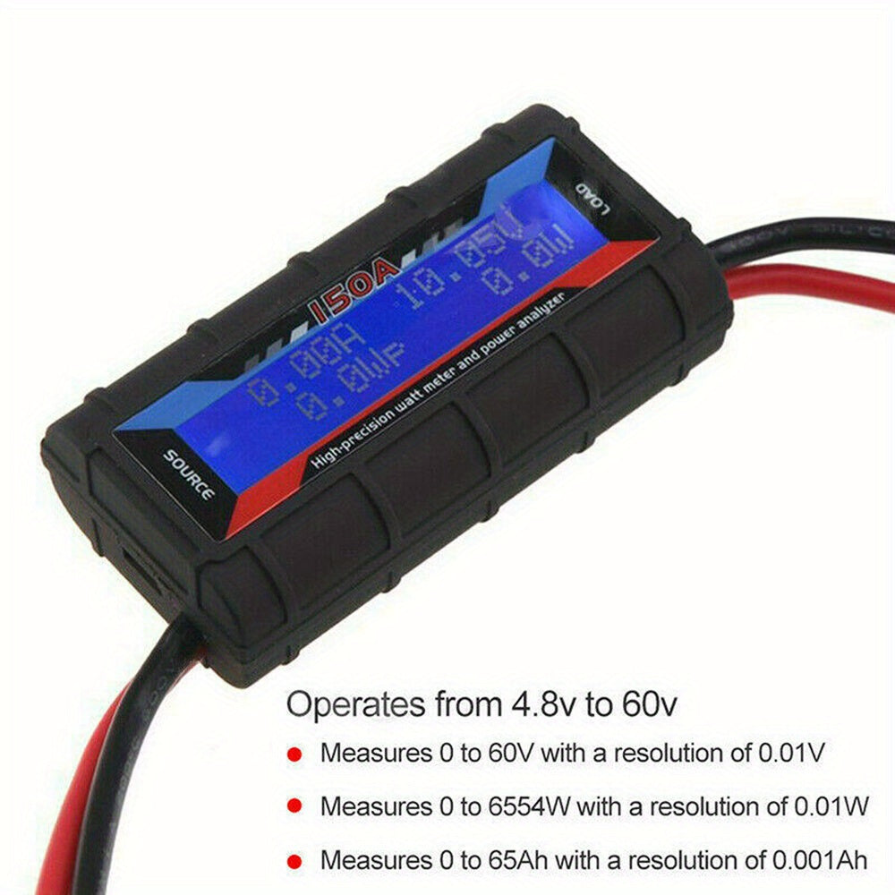 Digital Lcd Amp Watt Meter Power Analyzer Solar