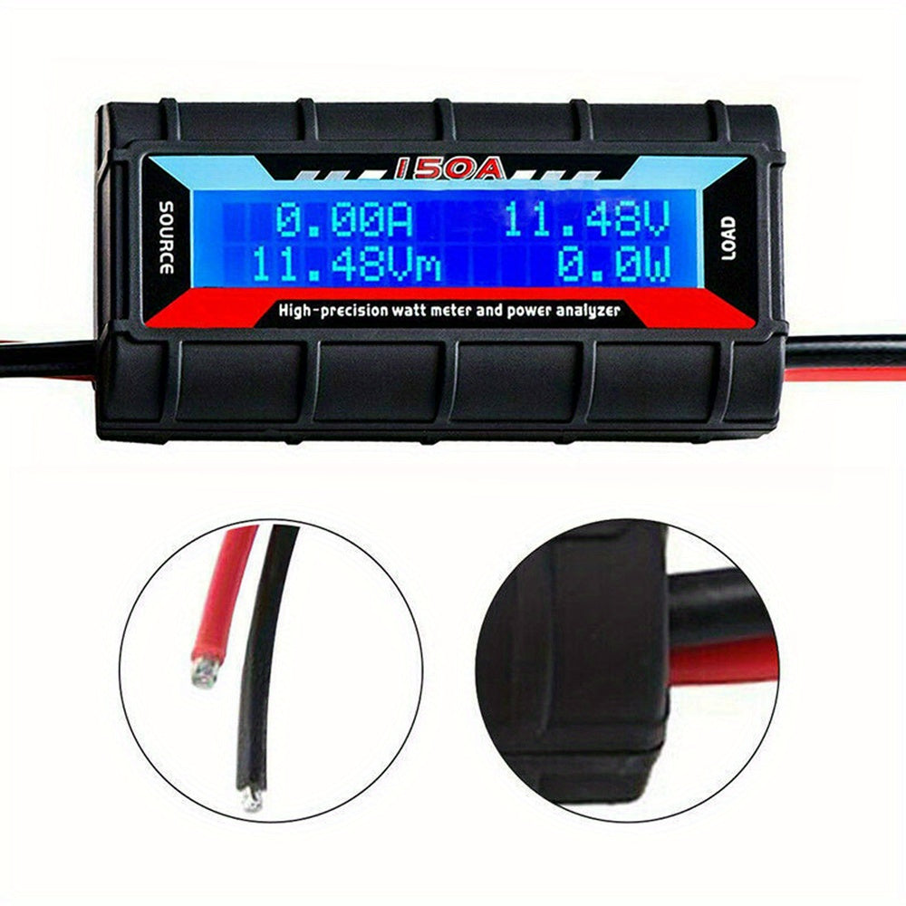 Digital Lcd Amp Watt Meter Power Analyzer Solar
