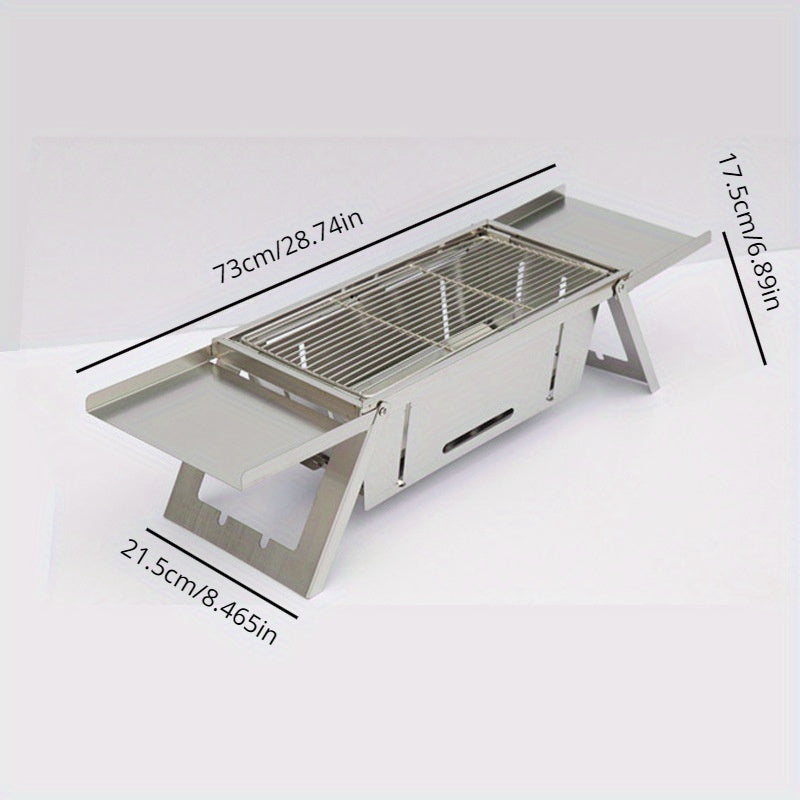 Foldable Stainless Steel Charcoal Grill for Outdoor