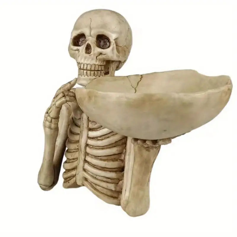 Resin Skeleton Bowl Holder