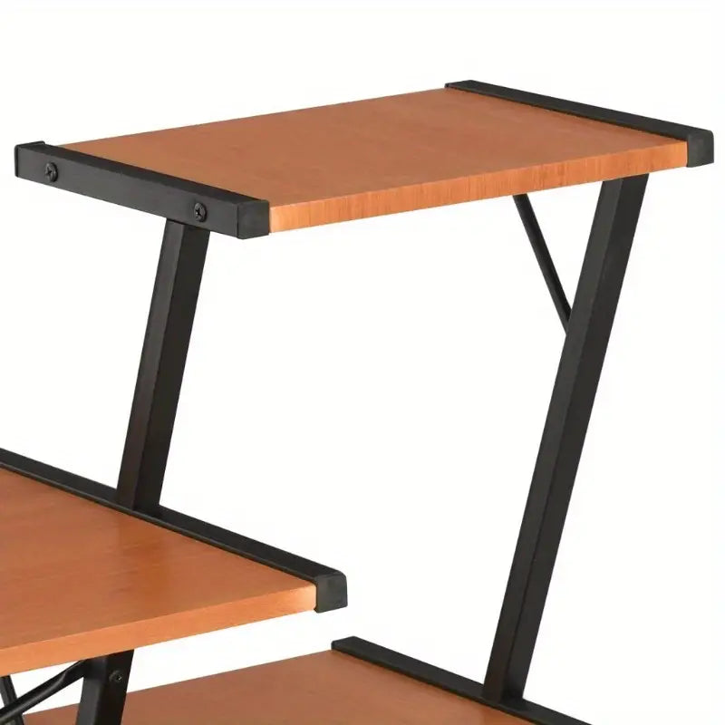 Modern Shelf Desk - Black and Brown
