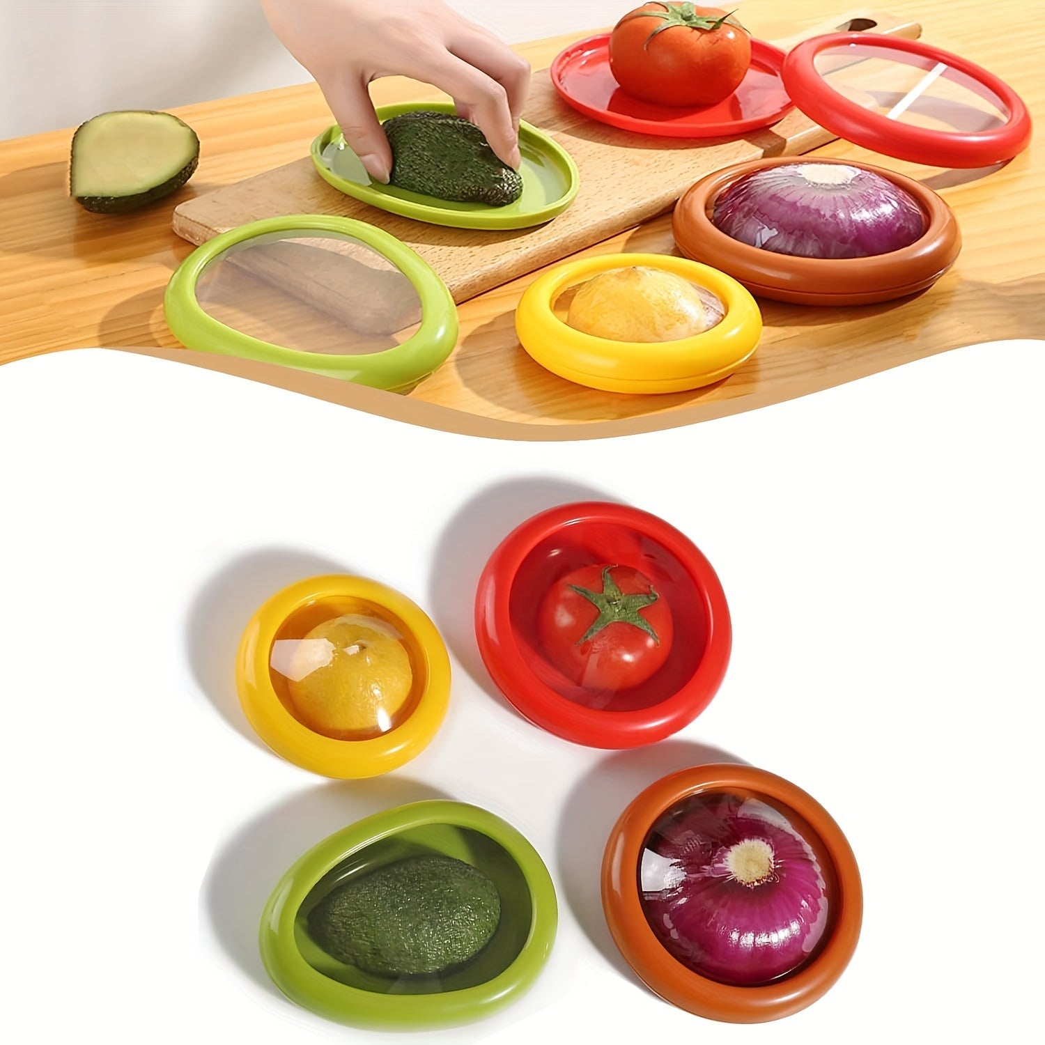 4Pcs Large Silicone Food Storage Containers