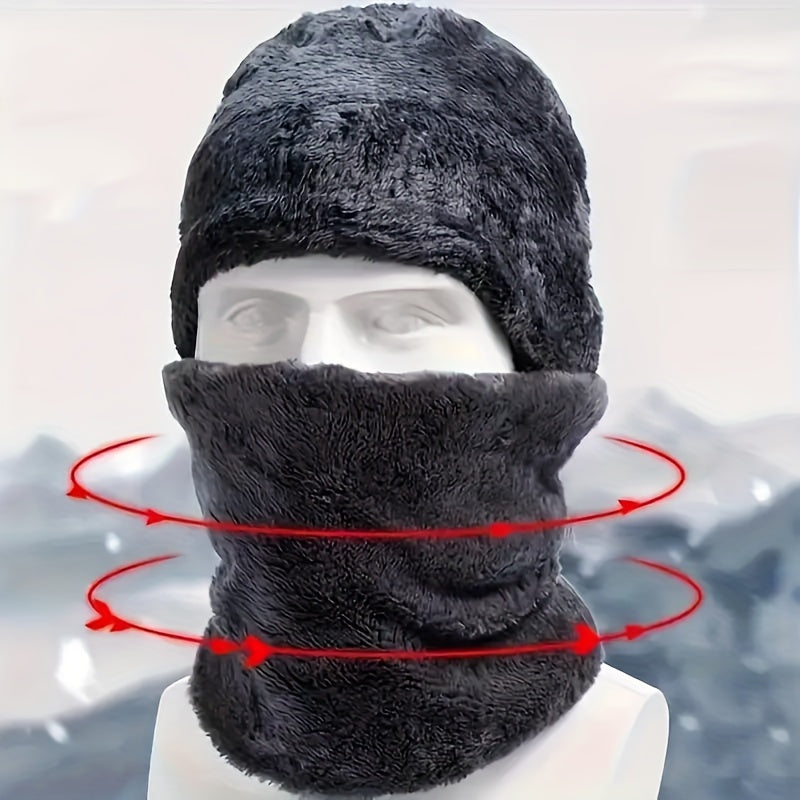 Winter Knit Accessories Set for Adults (5-Piece)