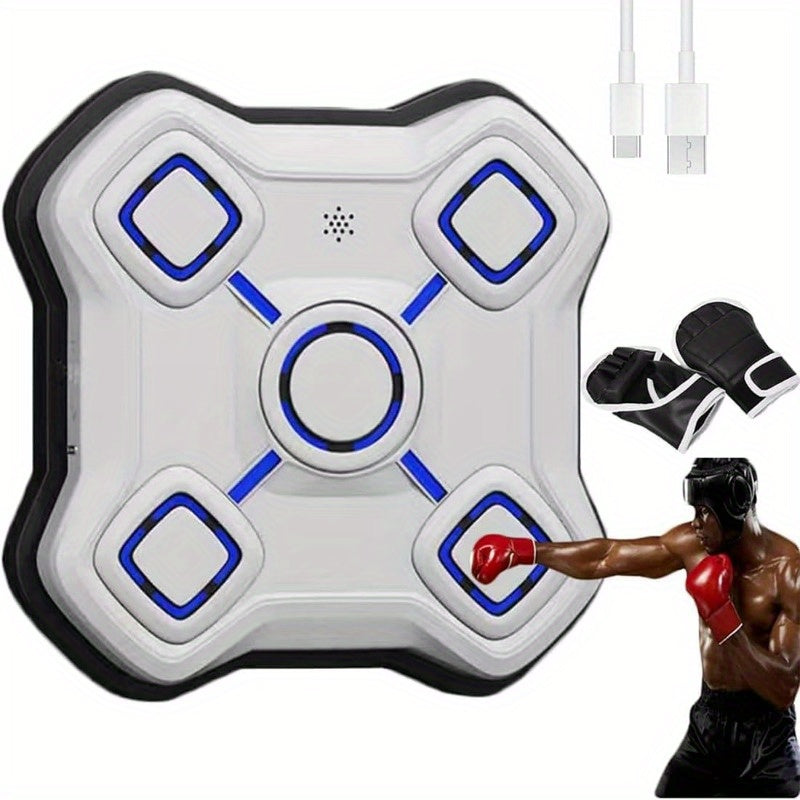 Smart Wall-Mounted Music Boxing Training Machine(White)