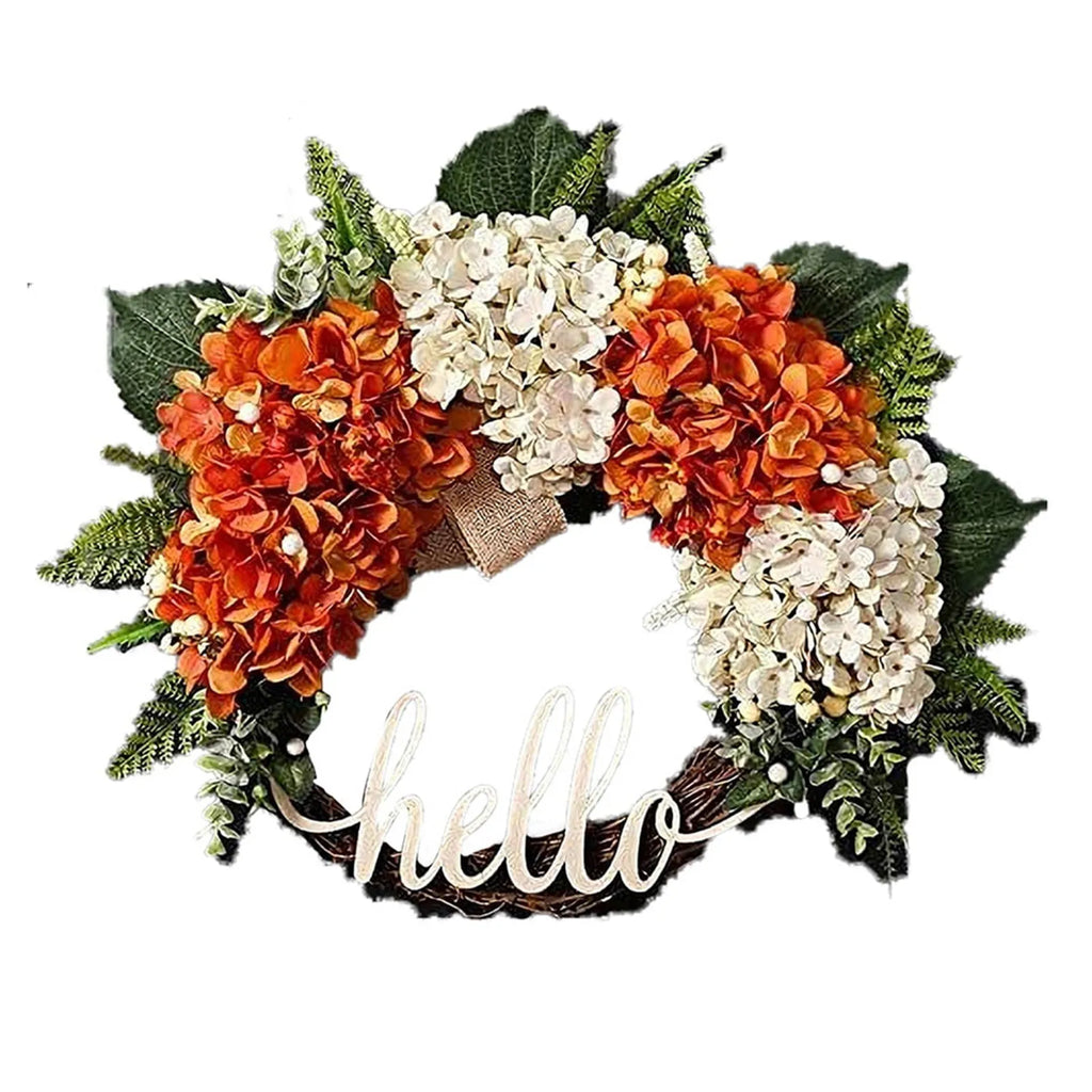 Christmas Fall Hydrangea Wreath For Front Door (45.72 Cm)