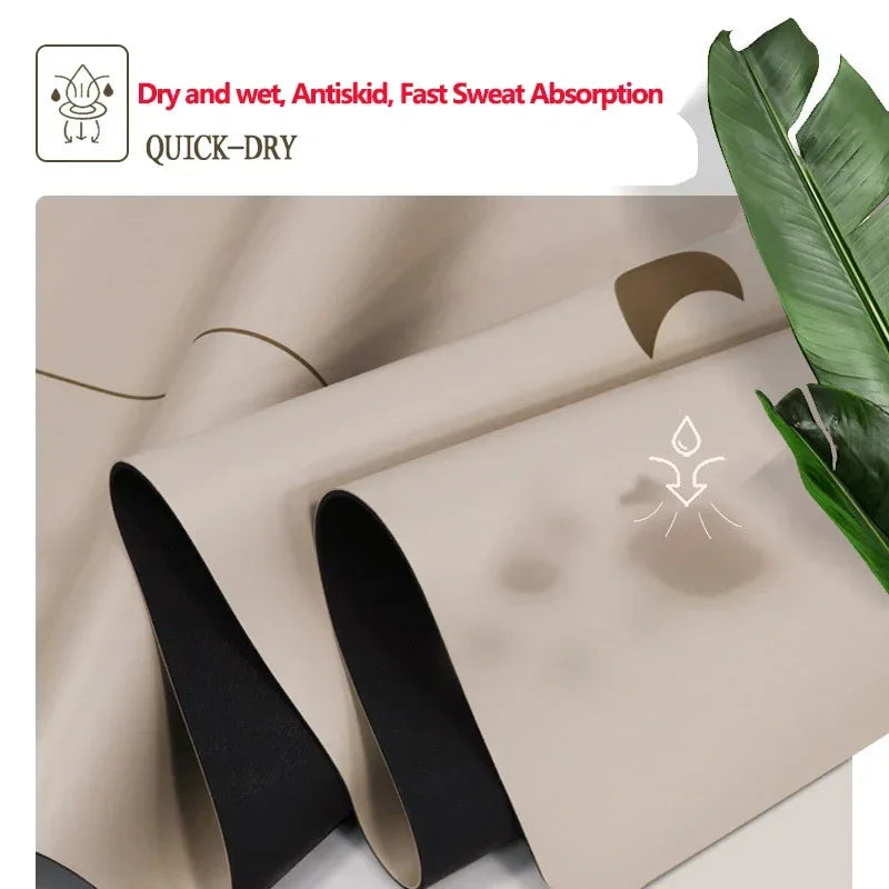 Natural Rubber Pu Yoga Mat Non-Slip & Shock-Absorbing