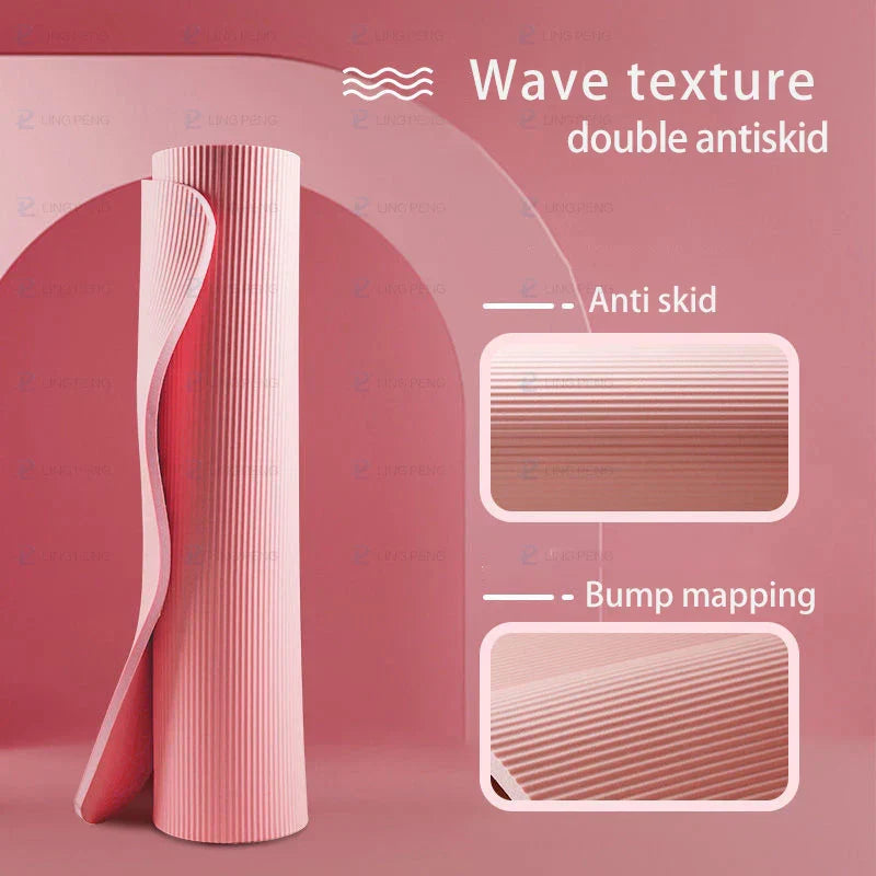 Thick Non-Slip Yoga Mat For Home Fitness