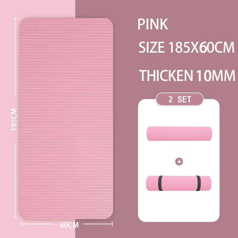 Thick Non-Slip Yoga Mat For Home Fitness