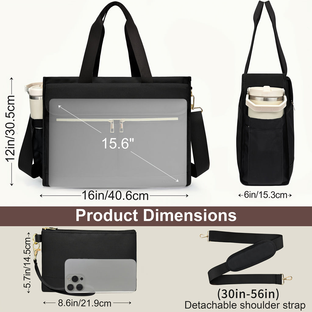 Large Capacity Laptop Tote Briefcase