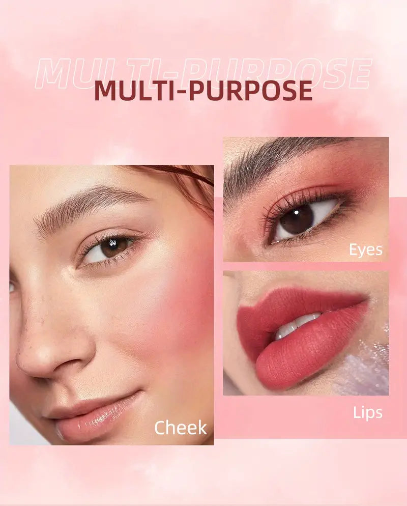 5 Color Liquid Blush, Silky Natural Long Lasting Rouge, Brightening Moisturizing Blush, Non Separated, Color Correcting Liquid Blush