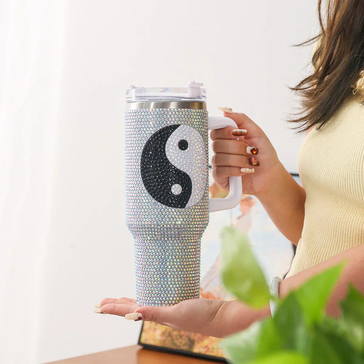 Stainless Steel Insulated Cup With Straw Lid