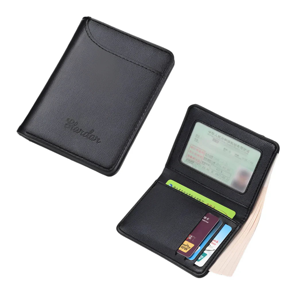 Men’S Credit Card Wallet Super Slim Pu Leather