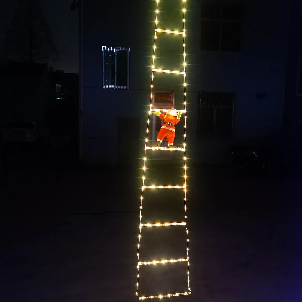 3M Santa Claus Climbing Ladder With Warm Lights