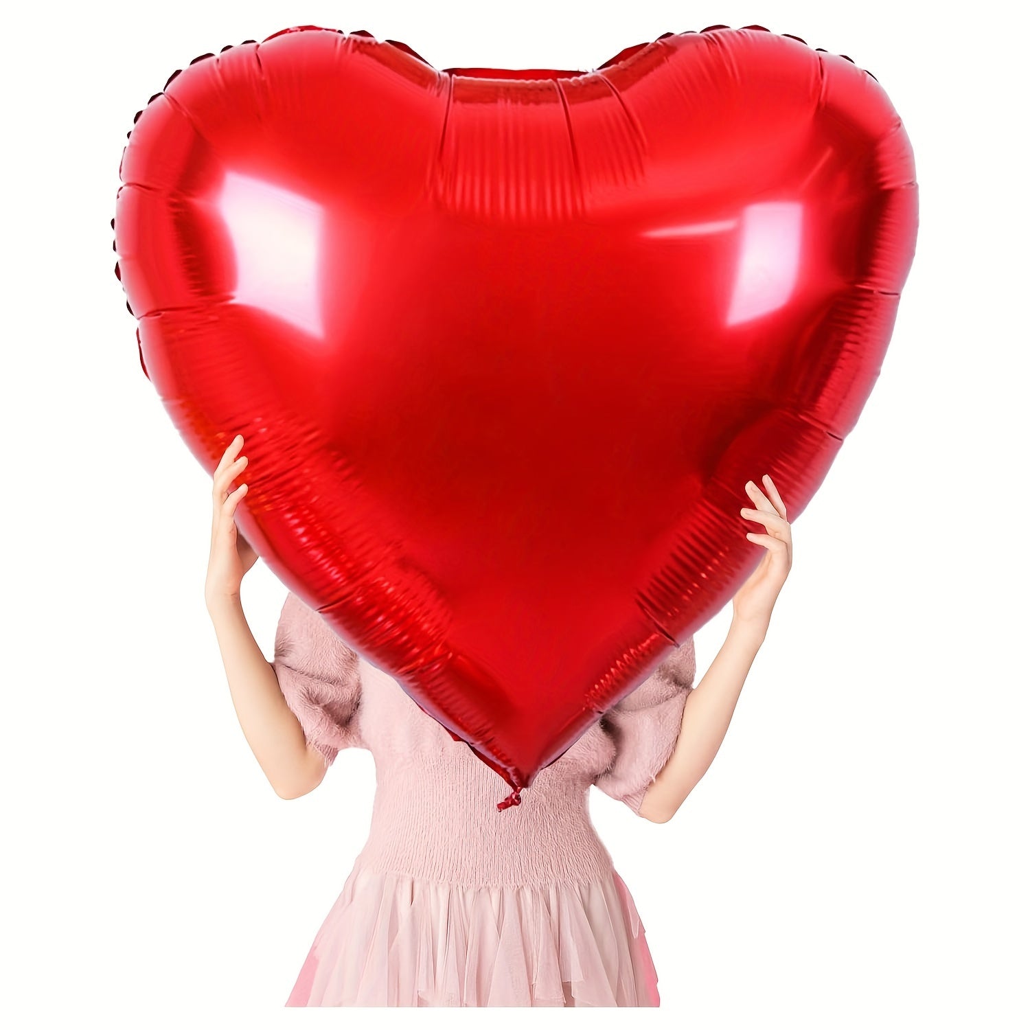 4Pcs Large Red Heart Balloons Valentine'S Decor