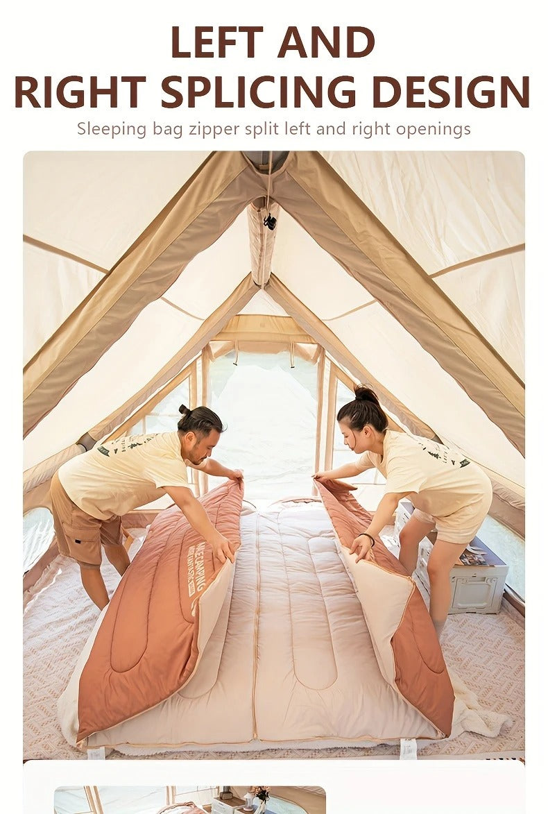 Warm Oval Sleeping Bag with Hat