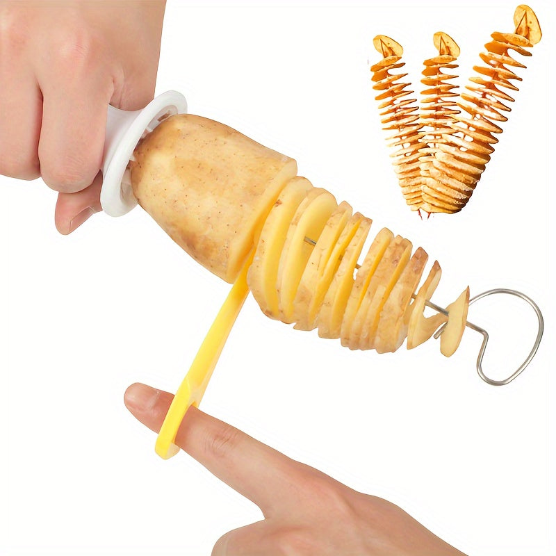 6Pcs Camping Potato Barbecue Skewers Slicer Tool