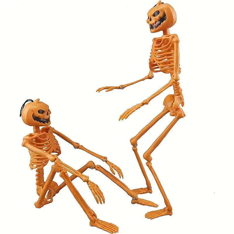 Harvest of the Macabre: Pumpkin Skull Display Stand