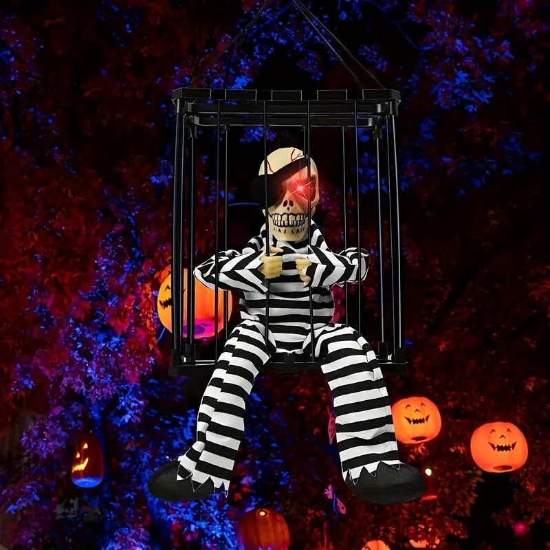 Halloween Electric Light-Up Sound Cage Decoration
