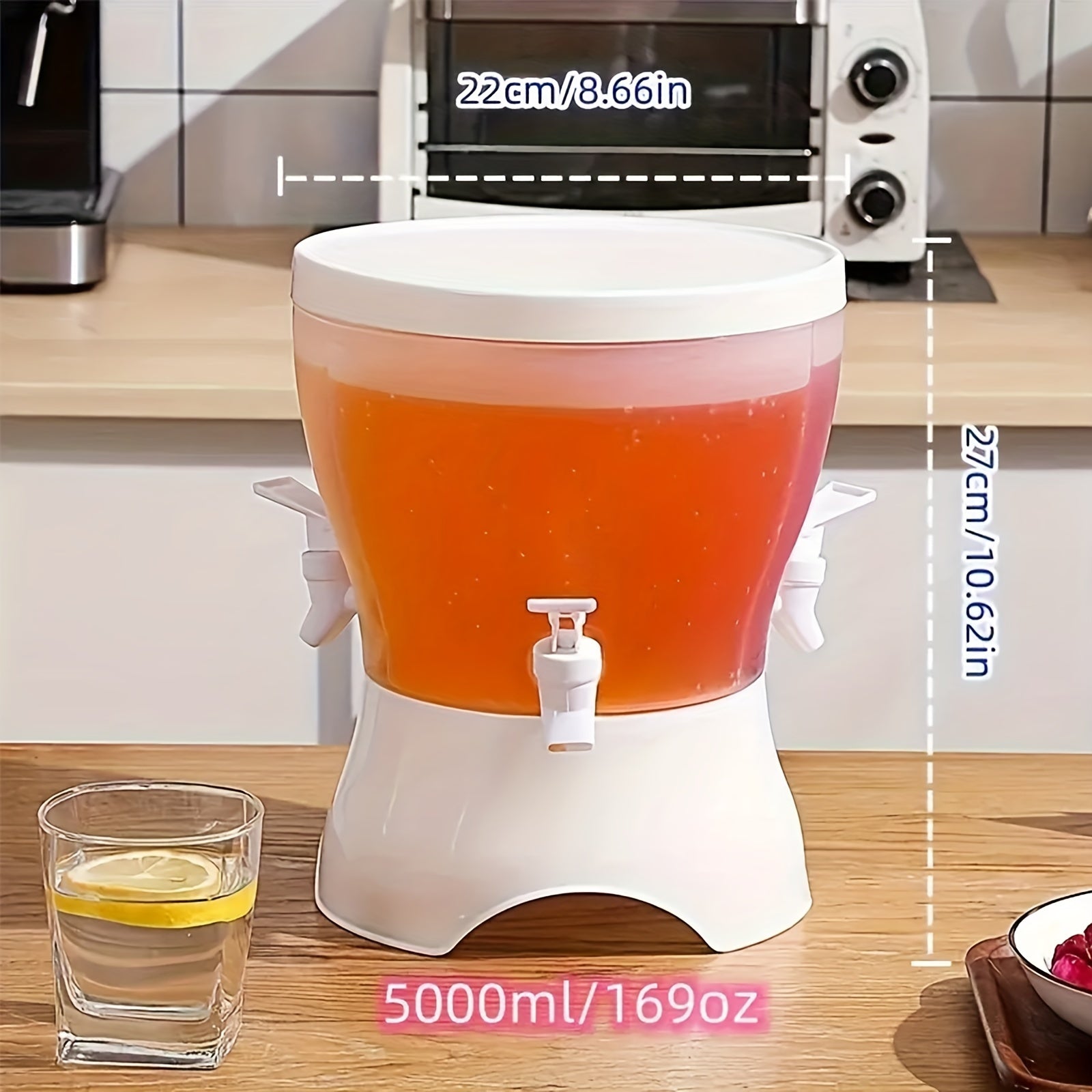 Rotary Beverage Dispenser with 3 Compartments