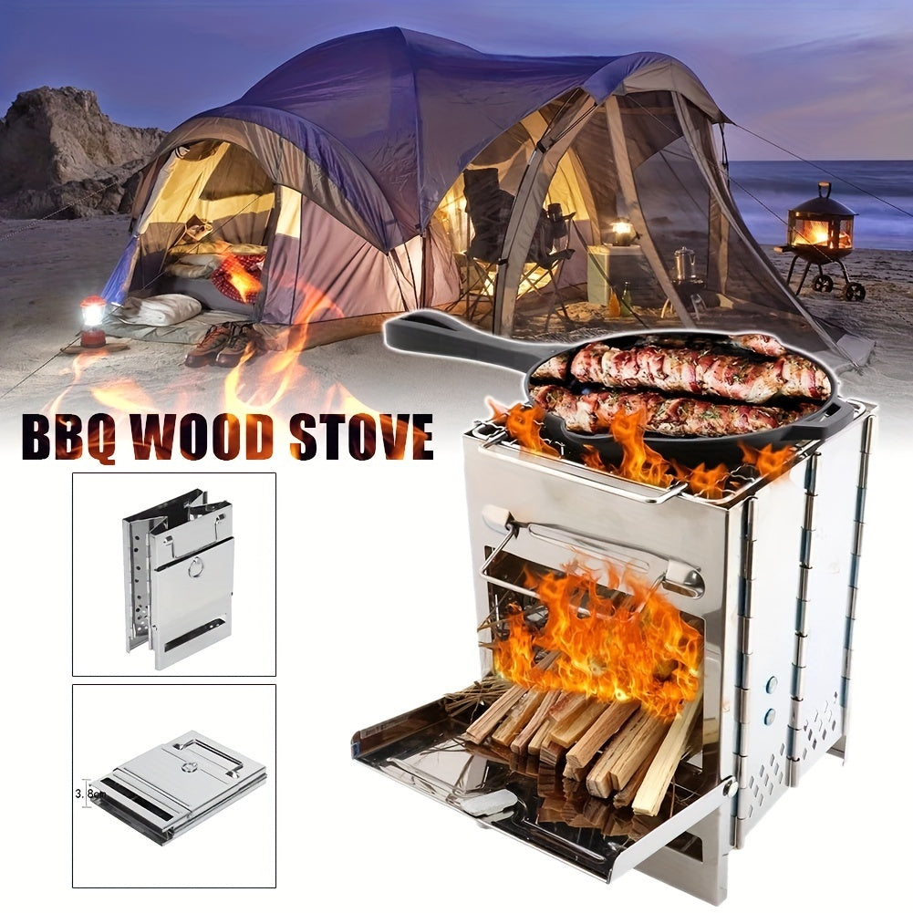 Wood Stove Ultralight Folding for Outdoor Cooking