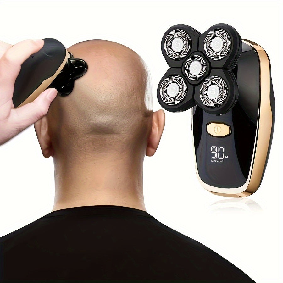 Five-Blade Cordless Electric Razor Set for Men