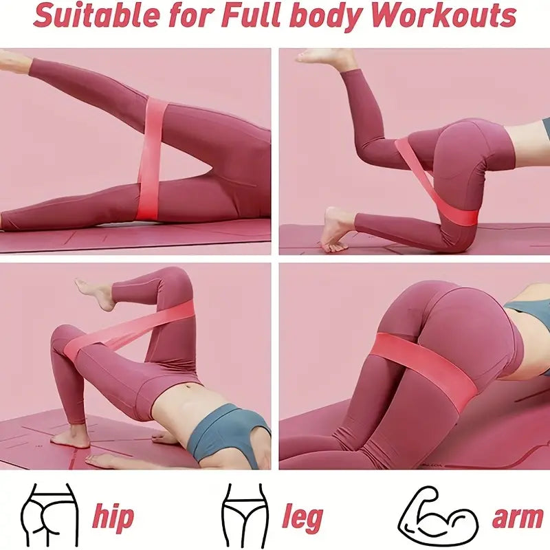17pcs Fitness Resistance Bands Set – Medium Tension