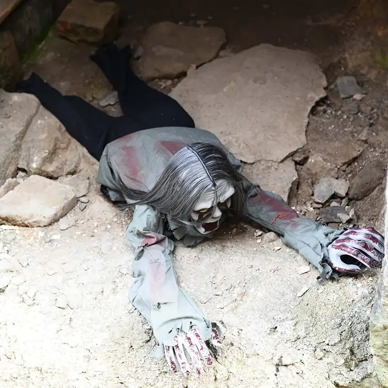 1pc Crawling Ghost - Sound-Controlled Electric Prop with Hair