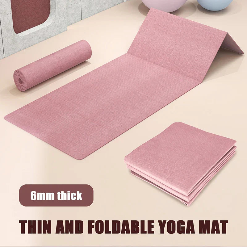 Tpe Folding Portable Non-Slip Yoga Mat