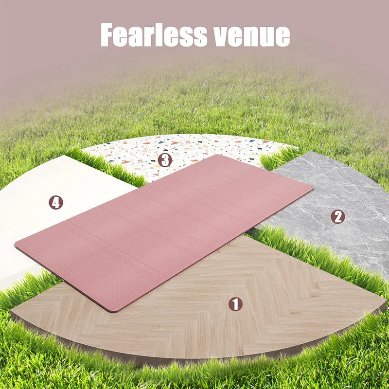Tpe Folding Portable Non-Slip Yoga Mat