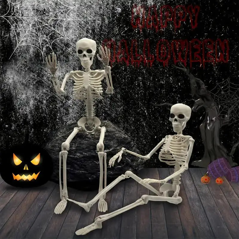 90cm Glowing Skeleton Decoration with Articulated Joints