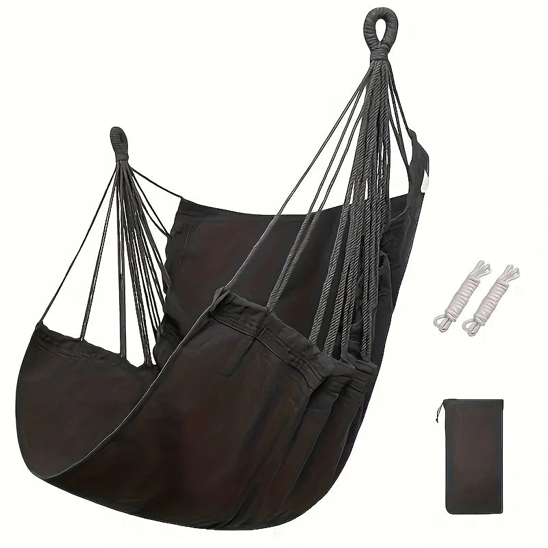 Outdoor Leisure Fabric Hammock Chair With Storage Bag