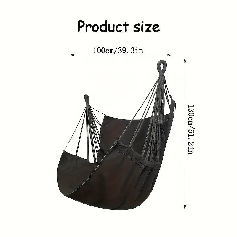 Outdoor Leisure Fabric Hammock Chair With Storage Bag