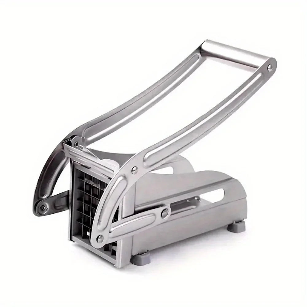 1Pc Stainless Steel Manual Potato Cutter – French Fry & Veggie Slicer