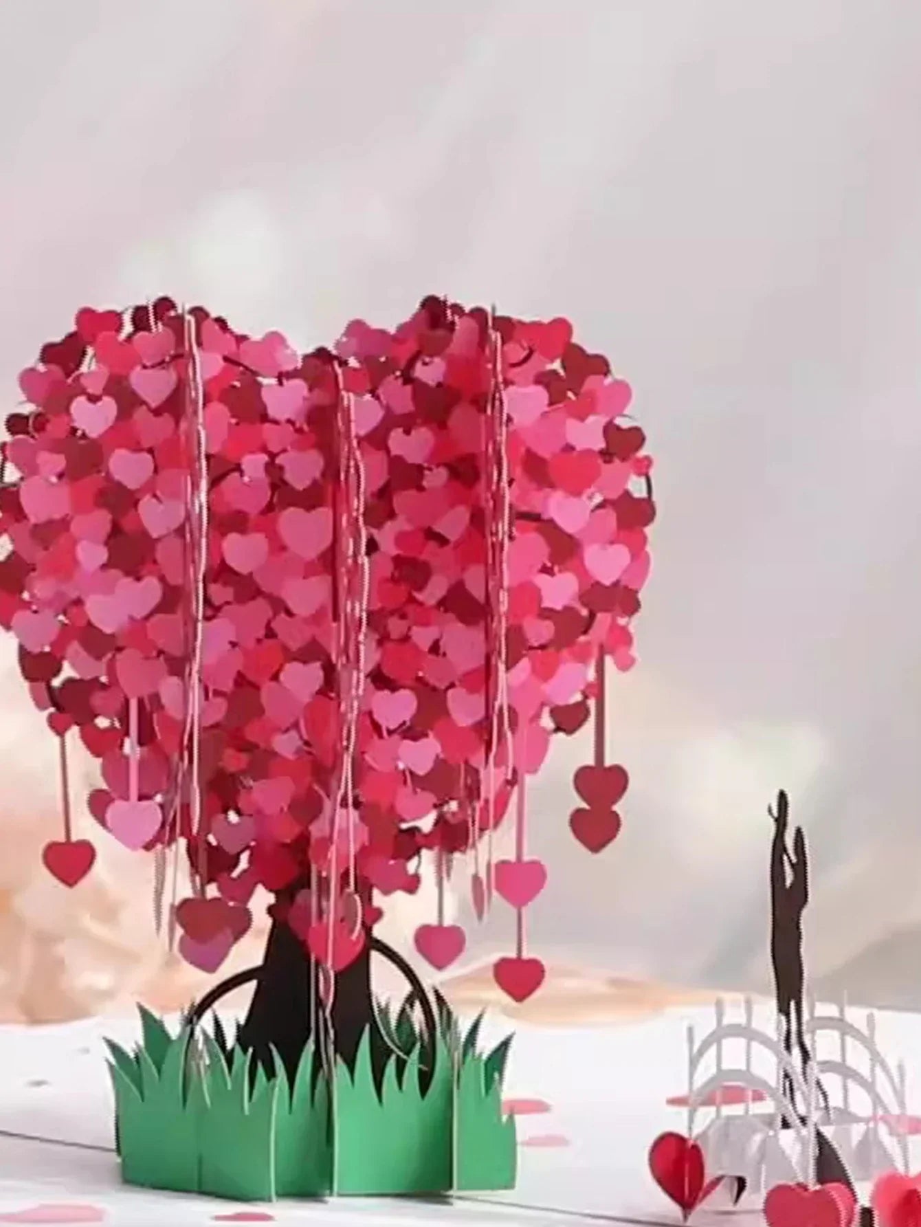 3D Heart Tree Greeting Card Valentine'S Day Gift