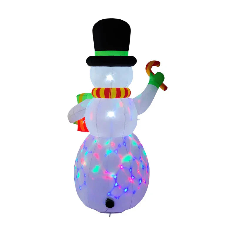Christmas Inflatable Snowman With Led Lights