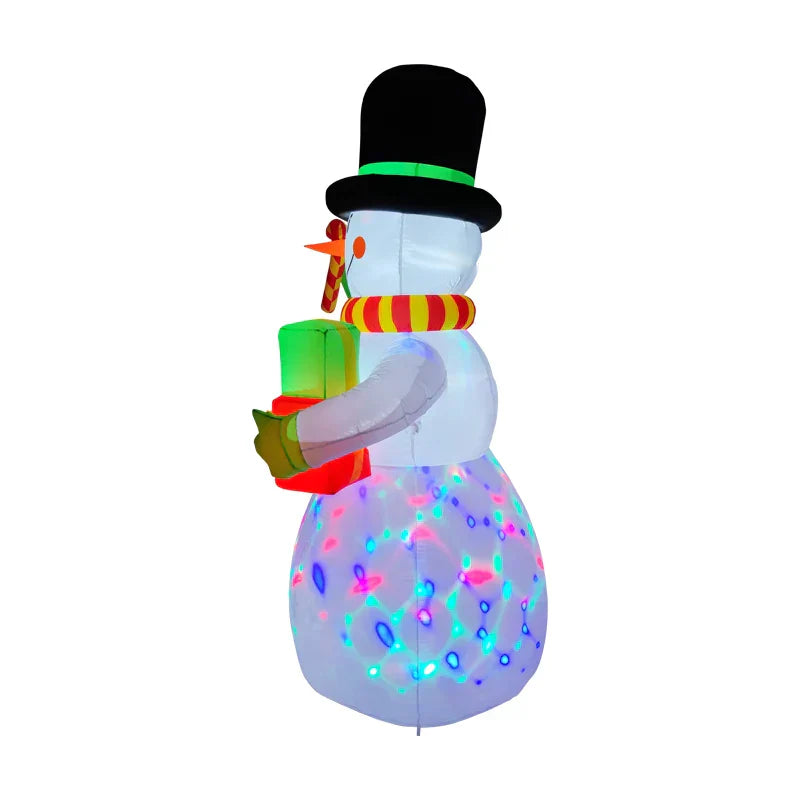 Christmas Inflatable Snowman With Led Lights