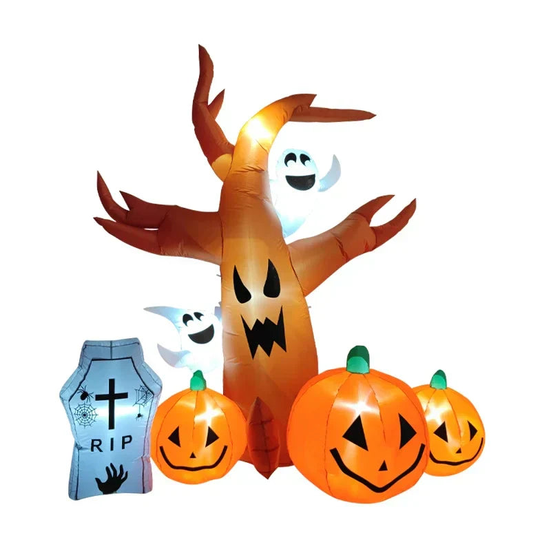Halloween Inflatable Led Horror Tree Decoration