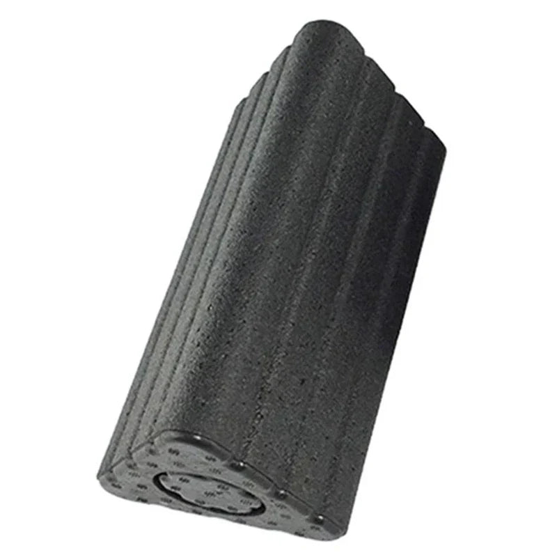 2-In-1 Yoga Blocks & Muscle Roller Stick (Black)