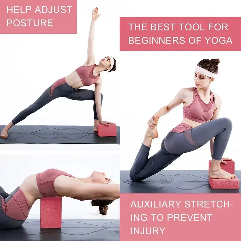 Non-Slip Eva Foam Yoga Blocks (2 Pcs)