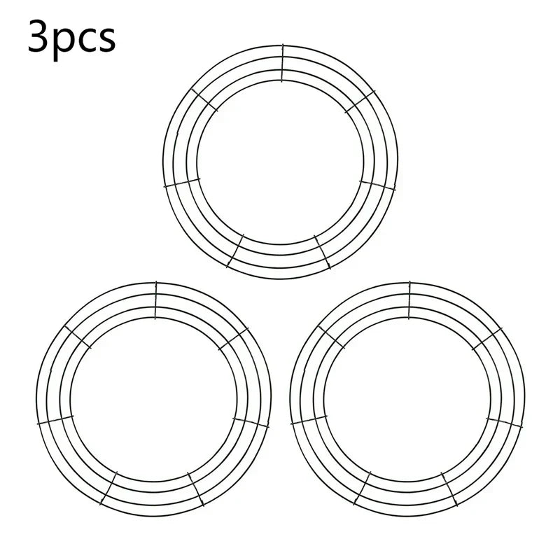 Metal Wreath Round Iron Ring For Christmas
