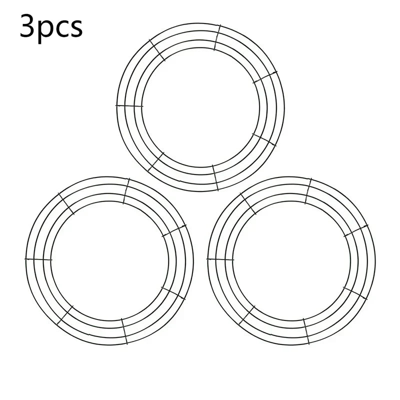 Metal Wreath Round Iron Ring For Christmas