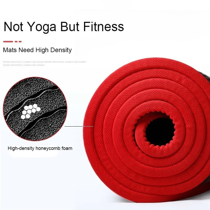 Non-Slip Thick Yoga Mat For Fitness (183Cm)