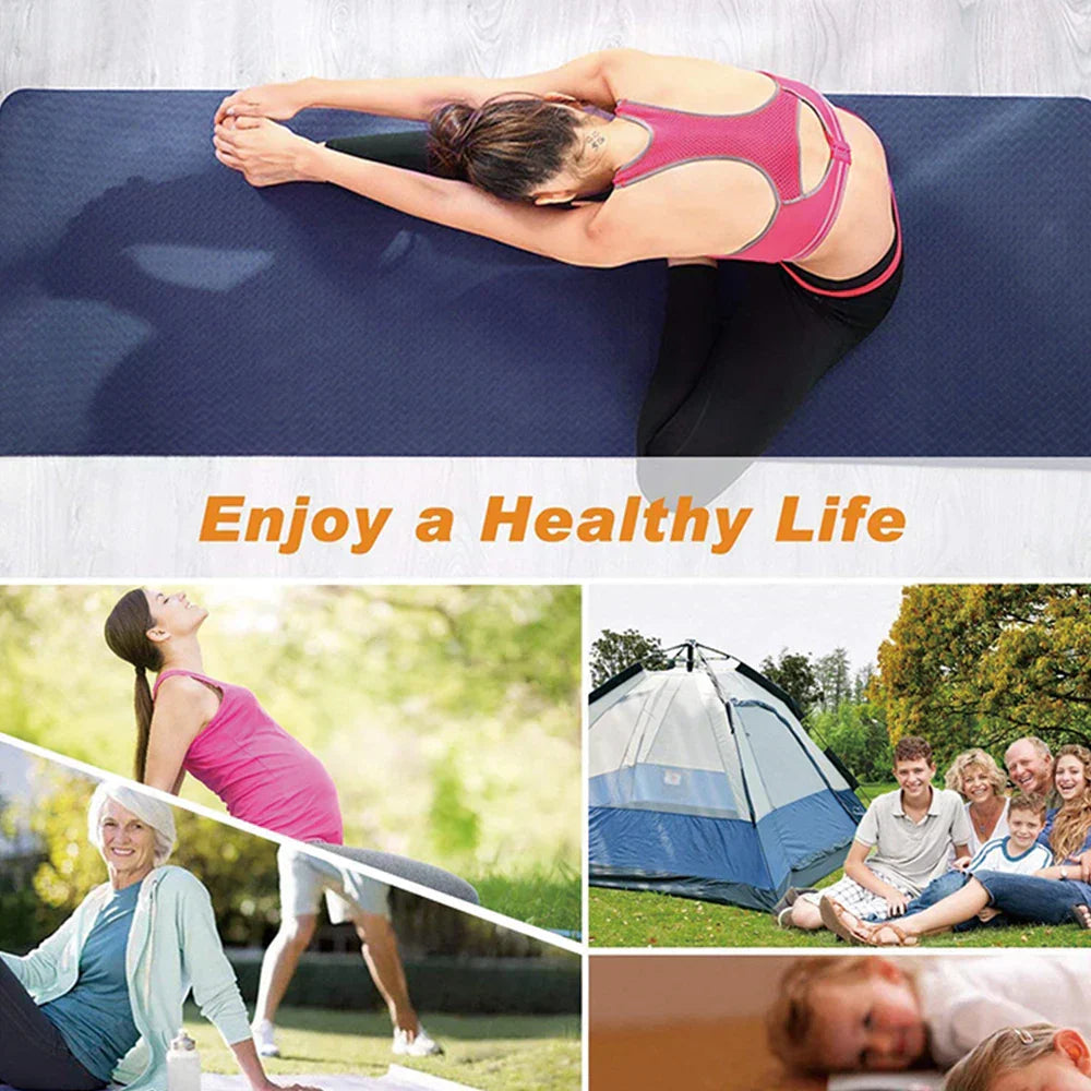 Non-Slip Tpe Yoga Mat For Yoga & Pilates