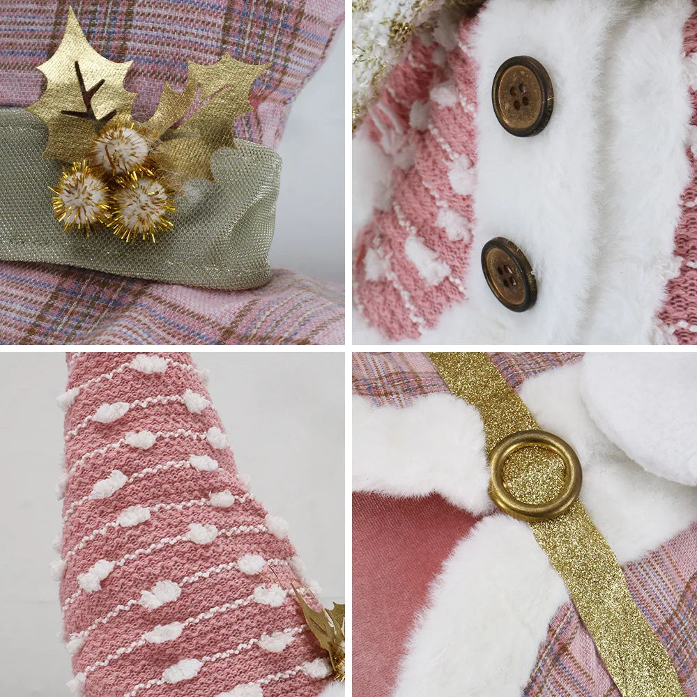 2024 New 90Cm Pink Telescopic Christmas Doll