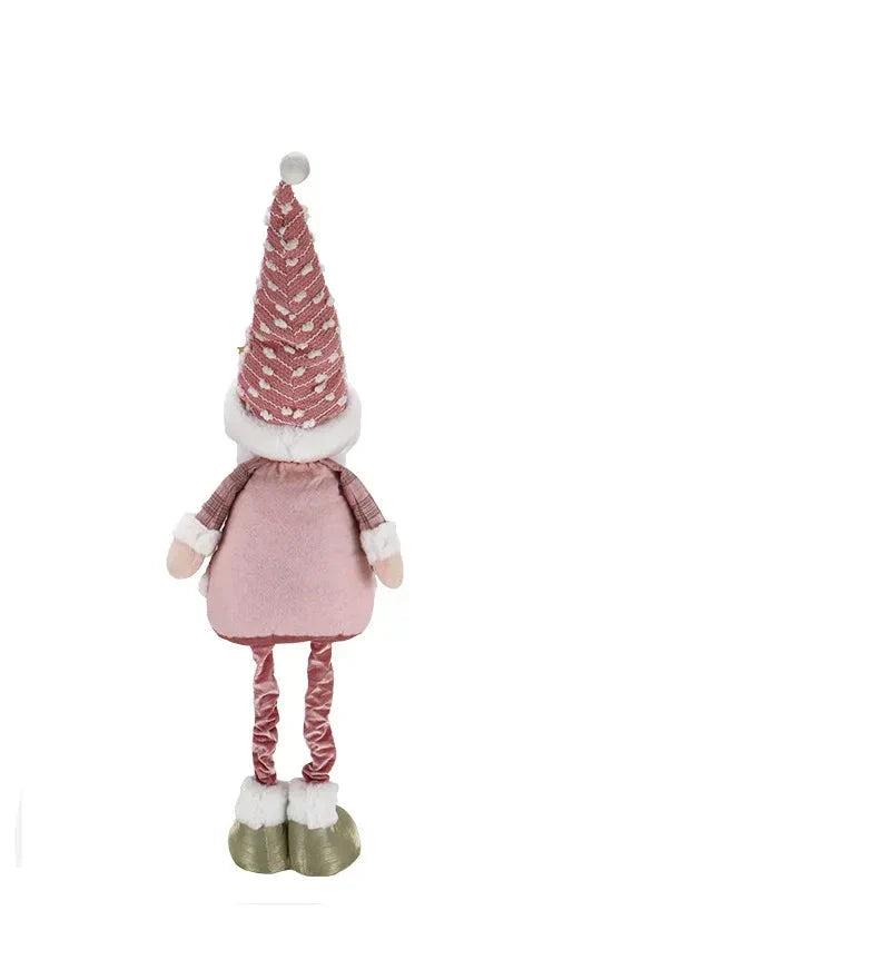 2024 New 90Cm Pink Telescopic Christmas Doll